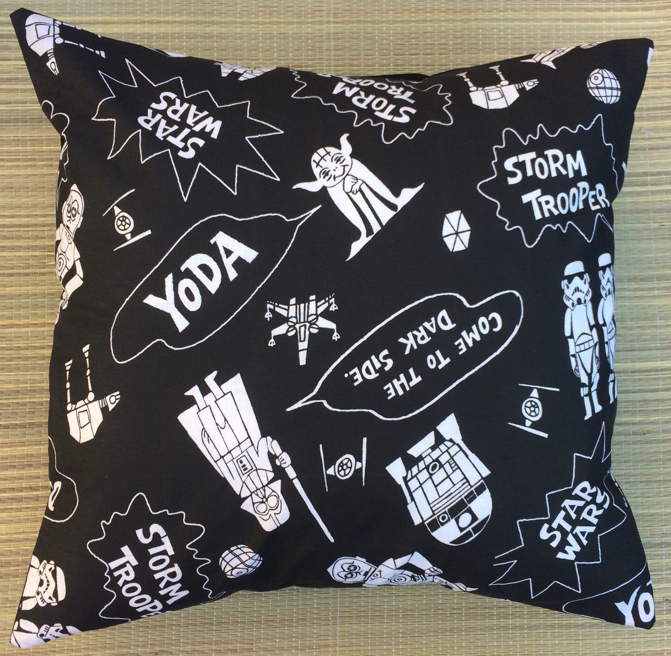 Star Wars Cushion Vintage Fabric – handmade by Alien Couture – Alien Couture