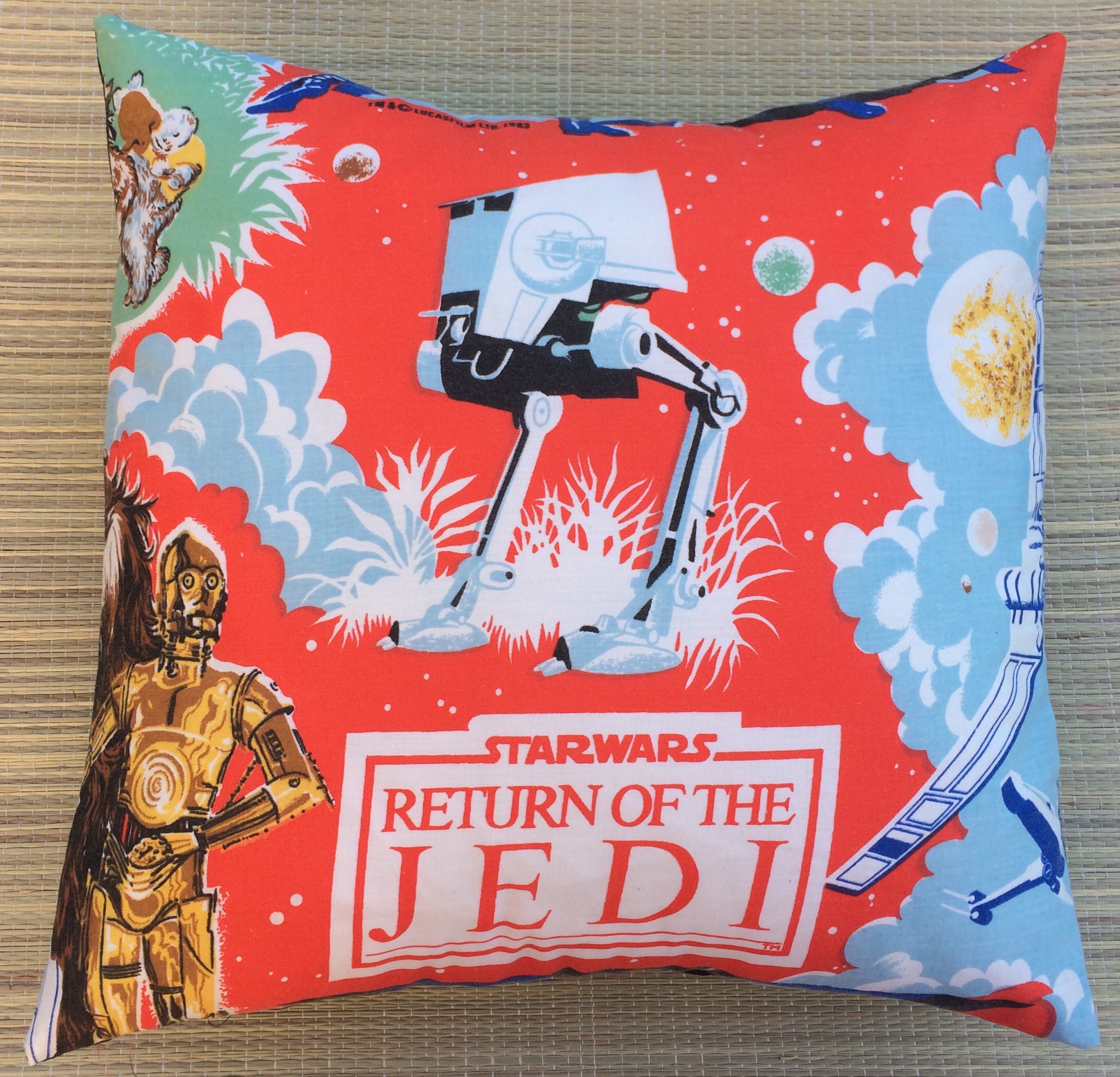 Star Wars AT-ST Cushion Vintage Fabric – Handmade By Alien Couture ...